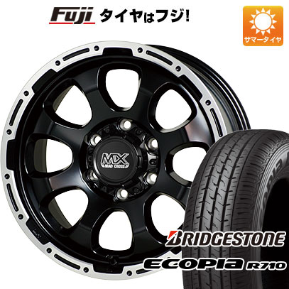 【新品】キャラバン 夏タイヤ ホイール4本セット 195/80R15 107/105N ブリヂストン エコピア R710 ホットスタッフ マッドクロス グレイス 6J 15インチ(送料無料)