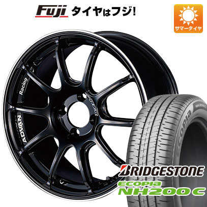 【新品 軽自動車】N-BOX タント スペーシア 夏タイヤ ホイール4本セット 165/55R15 ブリヂストン エコピア NH200 C ヨコハマ アドバンレーシング RZII 5J 15インチ(送料無料)