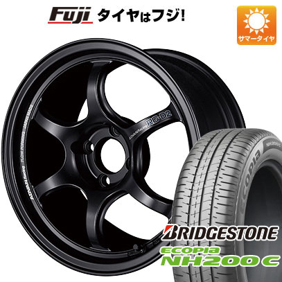 【新品 軽自動車】N-BOX タント スペーシア 夏タイヤ ホイール4本セット 165/55R15 ブリヂストン エコピア NH200 C ヨコハマ アドバンレーシング RG-D2 5J 15インチ(送料無料)|フジ スペシャルセレクション
