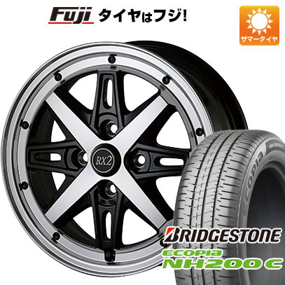 【新品 軽自動車】N-BOX タント スペーシア 夏タイヤ ホイール4本セット 165/55R15 ブリヂストン エコピア NH200 C アルジェノン フェニーチェ RX-2 5J 15インチ(送料無料)|フジ スペシャルセレクション