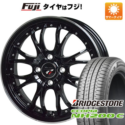【新品 軽自動車】N-BOX タント スペーシア 夏タイヤ ホイール4本セット 165/55R15 ブリヂストン エコピア NH200 C ホットスタッフ プレシャス HM-3 4.5J 15インチ(送料無料)｜フジ スペシャルセレクション