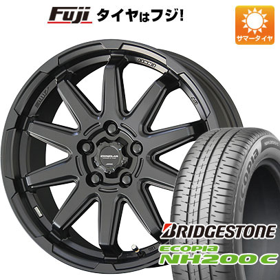 【新品 軽自動車】N-BOX タント スペーシア 夏タイヤ ホイール4本セット 165/55R15 ブリヂストン エコピア NH200 C 共豊 サーキュラー C10S 4.5J 15インチ(送料無料)