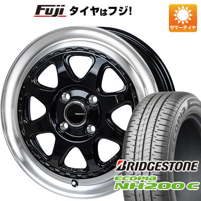 【新品 軽自動車】N-BOX タント スペーシア 夏タイヤ ホイール4本セット 165/55R15 ブリヂストン エコピア NH200 C モンツァ ピエディーノ スタイルW 15インチ(送料無料)|フジ スペシャルセレクション