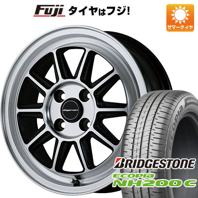 【新品 軽自動車】N-BOX タント スペーシア 夏タイヤ ホイール4本セット 165/55R15 ブリヂストン エコピア NH200 C アルジェノン フェニーチェ RX-4 5J 15インチ(送料無料)｜フジ スペシャルセレクション