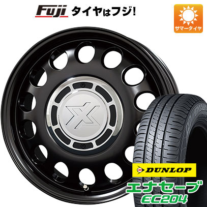 【新品国産車用4穴100】 夏タイヤ ホイール4本セット 175/65R15 ダンロップ エナセーブ EC204 コスミック クロスブラッド スティール 6J 15インチ(送料無料)|フジ スペシャルセレクション