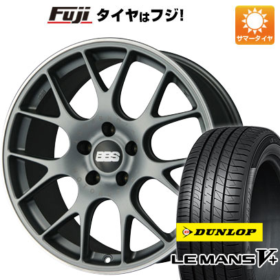【新品国産車用5穴114.3】 夏タイヤ ホイール4本セット 245/45R19 ダンロップ ルマン V+(ファイブプラス) BBS GERMANY CH-R サテンチタニウム 8J 19インチ(送料無料)