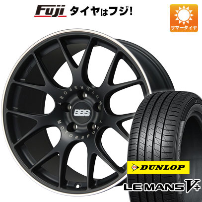 【新品国産車用5穴114.3】 夏タイヤ ホイール4本セット 245/45R19 ダンロップ ルマン V+(ファイブプラス) BBS GERMANY CH-R サテンブラック 8J 19インチ(送料無料)