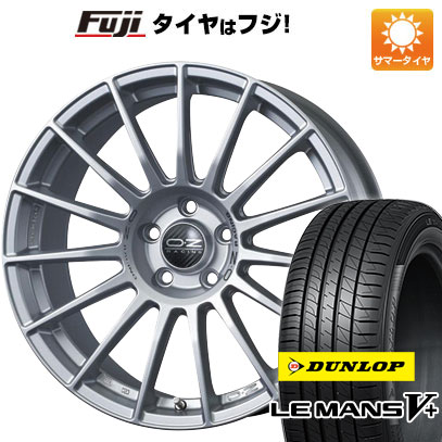 【新品国産車用5穴100】 夏タイヤ ホイール4本セット 225/40R18 ダンロップ ルマン V+(ファイブプラス) OZ スーパーツーリズモ LM 7.5J 18インチ(送料無料)|フジ スペシャルセレクション