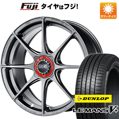 【新品国産車用4穴100】 夏タイヤ ホイール4本セット 195/45R17 ダンロップ ルマン V+(ファイブプラス) OZ フォーミュラHLT 7J 17インチ(送料無料)|フジ スペシャルセレクション
