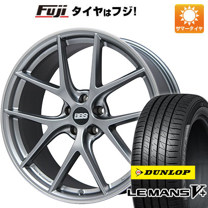 【新品国産車用5穴114.3】 夏タイヤ ホイール4本セット 245/45R19 ダンロップ ルマン V+(ファイブプラス) BBS GERMANY CI-R プラチナムシルバー 8.5J 19インチ(送料無料)