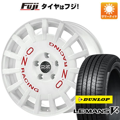 【新品国産車用5穴114.3】 夏タイヤ ホイール4本セット 215/50R17 ダンロップ ルマン V+(ファイブプラス) OZ ラリーレーシング 17インチ(送料無料)