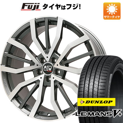 【新品国産車用5穴114.3】 夏タイヤ ホイール4本セット 225/45R18 ダンロップ ルマン V+(ファイブプラス) MSW by OZ Racing MSW 49(グロスガンメタルポリッシュ) 8J 18インチ(送料無料)|フジ スペシャルセレクション