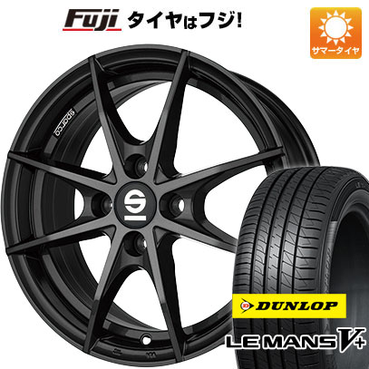 【新品国産車用4穴100】 夏タイヤ ホイール4本セット 185/60R16 ダンロップ ルマン V+(ファイブプラス) OZ SPARCO トロフェオ 6.5J 16インチ(送料無料)｜フジ スペシャルセレクション