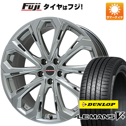 【新品国産車用5穴114.3】 夏タイヤ ホイール4本セット 245/40R19 ダンロップ ルマン V+(ファイブプラス) ビッグウエイ レイシーン プラバ5X(クロームハイパーシルバー) 8J 19インチ(送料無料)