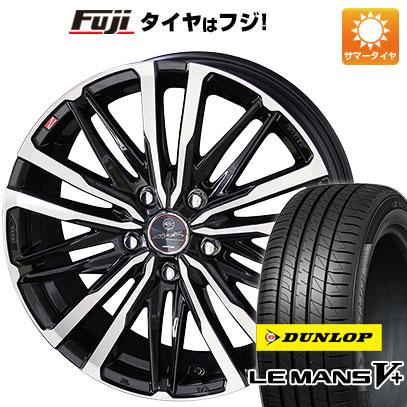 【新品国産車用5穴114.3】 夏タイヤ ホイール4本セット 215/50R17 ダンロップ ルマン V+(ファイブプラス) 共豊 スマック クレスト 7J 17インチ(送料無料)|フジ スペシャルセレクション