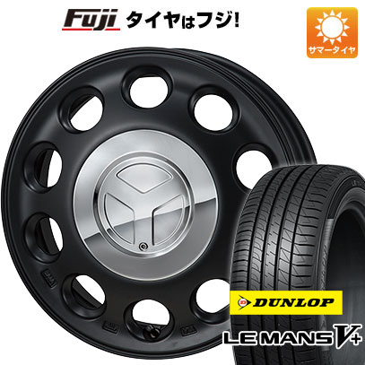 【新品 軽自動車】エブリイワゴン 夏タイヤ ホイール4本セット 165/50R15 ダンロップ ルマン V+(ファイブプラス) モンツァ ピエディーノ 15インチ(送料無料)｜フジ スペシャルセレクション