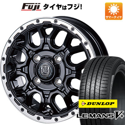 【新品 軽自動車】エブリイワゴン 夏タイヤ ホイール4本セット 165/60R14 ダンロップ ルマン V+(ファイブプラス) インターミラノ MUD BAHN XR-800M 4.5J 14インチ(送料無料)｜フジ スペシャルセレクション