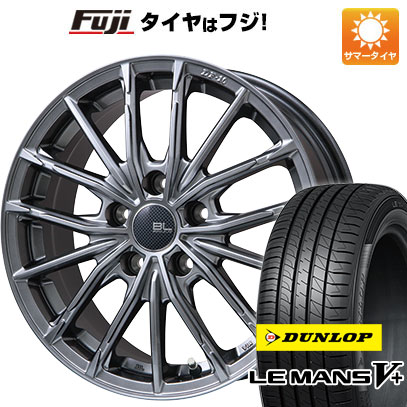 【新品】フリード 5穴/114 夏タイヤ ホイール4本セット 195/55R16 ダンロップ ルマン V+(ファイブプラス) ブランドルライン DF-10M ハイパーグレー 6.5J 16インチ(送料無料)|フジ スペシャルセレクション