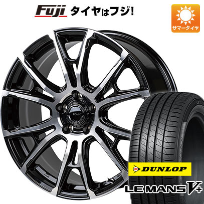 【新品国産車用5穴114.3】 夏タイヤ ホイール4本セット 215/45R18 ダンロップ ルマン V+(ファイブプラス) モンツァ HI-BLOCK シュタッド 7.5J 18インチ(送料無料)｜フジ スペシャルセレクション