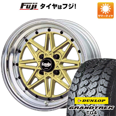【新品 軽自動車】軽トラ 夏タイヤ ホイール4本セット 165R14 6PR ダンロップ グラントレック TG4 WORK ワーク エクイップ 03 5J 14インチ(送料無料)