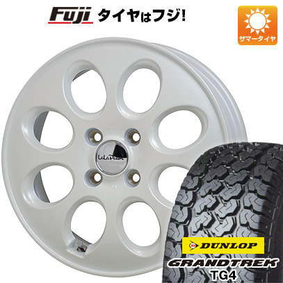 【新品 軽自動車】軽トラ 軽バン 夏タイヤ ホイール4本セット 145/80R12 80/78N ダンロップ グラントレック TG4 ホットスタッフ ララパーム オーバル 3.5J 12インチ(送料無料)