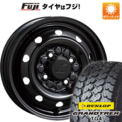 【新品 軽自動車】軽トラ 軽バン 夏タイヤ ホイール4本セット 145/80R12 80/78N ダンロップ グラントレック TG4 トピー スチールホイル M74 3.5J 12インチ(送料無料)|フジ スペシャルセレクション