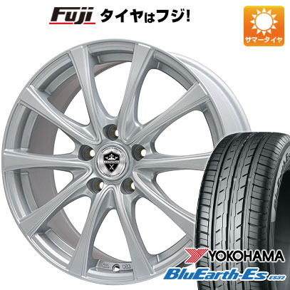 【新品国産車用5穴114.3】 夏タイヤ ホイール4本セット 215/45R18 ヨコハマ ブルーアース ES32 エルベ エステローザ FSV シルバー 7.5J 18インチ(送料無料)