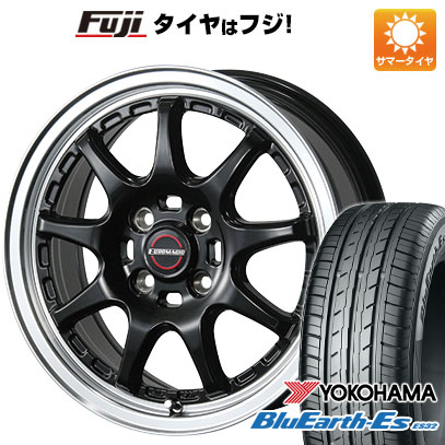 【新品 軽自動車】ソリオ ハスラー 夏タイヤ ホイール4本セット 165/70R14 ヨコハマ ブルーアース ES32 ブレスト ユーロマジック タイプSC-9 4.5J 14インチ(送料無料)|フジ スペシャルセレクション