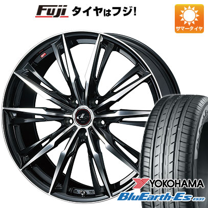 【新品国産車用5穴114.3】 夏タイヤ ホイール4本セット 215/55R17 ヨコハマ ブルーアース ES32 WEDS ウェッズ レオニス GX 7J 17インチ(送料無料)｜フジ スペシャルセレクション