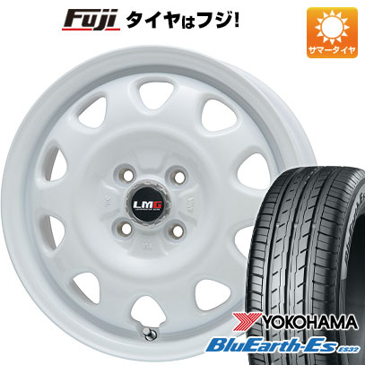 【新品 軽自動車】エブリイワゴン 夏タイヤ ホイール4本セット 165/50R15 ヨコハマ ブルーアース ES32 レアマイスター LMG OFF-STYLE(ホワイト) 4.5J 15インチ(送料無料)|フジ スペシャルセレクション