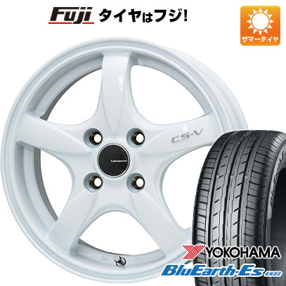 【新品 軽自動車】 夏タイヤ ホイール4本セット 165/55R14 ヨコハマ ブルーアース ES32 レアマイスター CS-V(ホワイト) 4.5J 14インチ(送料無料)|フジ スペシャルセレクション