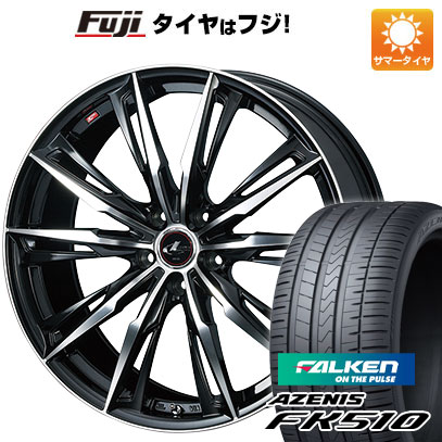 【新品国産車用5穴114.3】 夏タイヤ ホイール4本セット 215/35R19 ファルケン アゼニス FK510 WEDS ウェッズ レオニス GX 7.5J 19インチ(送料無料)