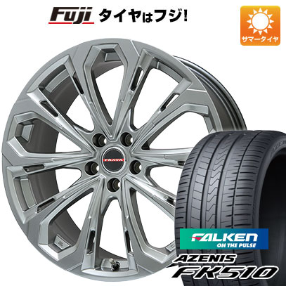 【新品国産車用5穴114.3】 夏タイヤ ホイール4本セット 215/35R19 ファルケン アゼニス FK510 ビッグウエイ レイシーン プラバ5X(クロームハイパーシルバー) 8J 19インチ(送料無料)