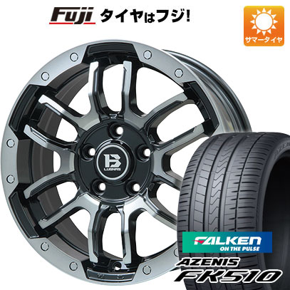 【新品国産車用5穴114.3】 夏タイヤ ホイール4本セット 235/60R18 ファルケン アゼニス FK510 SUV ビッグウエイ B-LUGNAS FRD(ブラックポリッシュ/ブラッククリア) 7.5J 18インチ(送料無料)