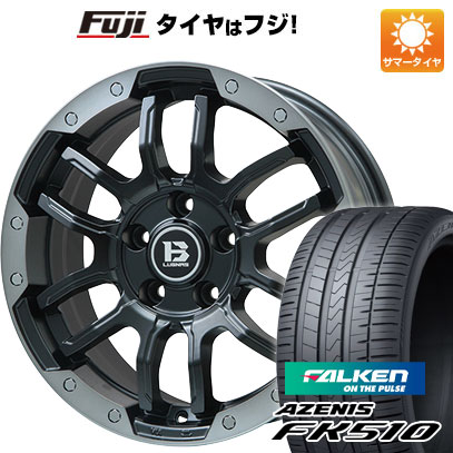 【新品国産車用5穴114.3】 夏タイヤ ホイール4本セット 235/60R18 ファルケン アゼニス FK510 SUV ビッグウエイ B-LUGNAS FRD(マットブラック/ブラッククリアリム) 7.5J 18インチ(送料無料)