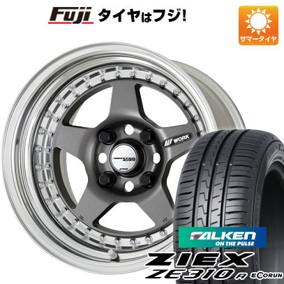 【新品国産車用4穴100】 夏タイヤ ホイール4本セット 185/60R15 ファルケン ジークス ZE310R エコラン(限定) WORK ワーク マイスター CR01 6.5J 15インチ(送料無料)