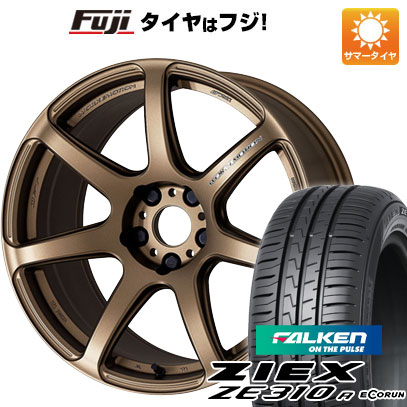【新品国産車用5穴100】 夏タイヤ ホイール4本セット 215/45R17 ファルケン ジークス ZE310R エコラン(限定) WORK ワーク エモーション T7R 7J 17インチ(送料無料)|フジ スペシャルセレクション