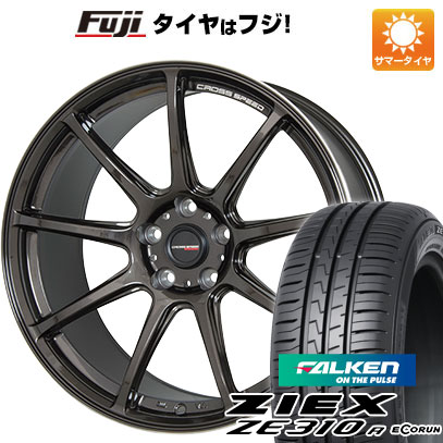 【新品国産車用5穴100】 夏タイヤ ホイール4本セット 215/40R18 ファルケン ジークス ZE310R エコラン(限定) ホットスタッフ クロススピード ハイパーエディションRS9 7.5J 18インチ(送料無料)|フジ スペシャルセレクション