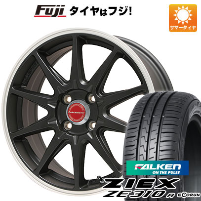 【新品国産車用4穴100】 夏タイヤ ホイール4本セット 205/45R17 ファルケン ジークス ZE310R エコラン(限定) レアマイスター LMスポーツ RS10(マットブラックリムポリッシュ) 6.5J 17インチ(送料無料)