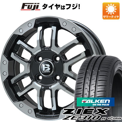 【新品】オーラ 夏タイヤ ホイール4本セット 205/50R17 ファルケン ジークス ZE310R エコラン(限定) ビッグウエイ B-LUGNAS FRD(ブラックポリッシュ/ブラッククリア) 6.5J 17インチ(送料無料)