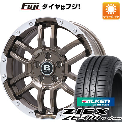 【新品国産車用5穴114.3】 夏タイヤ ホイール4本セット 215/60R17 ファルケン ジークス ZE310R エコラン(限定) ビッグウエイ B-LUGNAS FRD(ブロンズ/リムポリッシュ) 7J 17インチ(送料無料)|フジ スペシャルセレクション