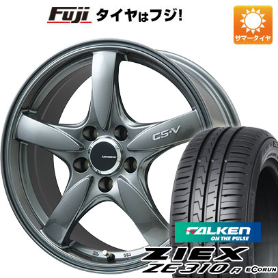 【新品国産車用5穴114.3】 夏タイヤ ホイール4本セット 215/40R18 ファルケン ジークス ZE310R エコラン(限定) レアマイスター CS-V(ガンメタ) 7.5J 18インチ(送料無料)｜フジ スペシャルセレクション
