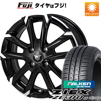 【新品国産車用4穴100】 夏タイヤ ホイール4本セット 185/65R15 ファルケン ジークス ZE310R エコラン(限定) モンツァ JPスタイル MJ-V 5.5J 15インチ(送料無料)