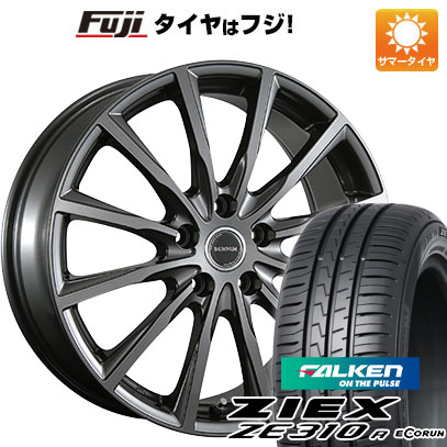 【新品国産車用5穴114.3】 夏タイヤ ホイール4本セット 195/65R15 ファルケン ジークス ZE310R エコラン(限定) ブリヂストン バルミナ AR12 6J 15インチ(送料無料)
