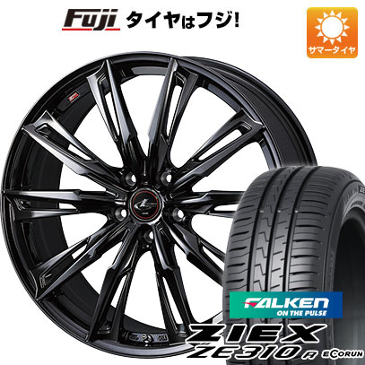 【新品国産車用5穴114.3】 夏タイヤ ホイール4本セット 215/45R18 ファルケン ジークス ZE310R エコラン(限定) WEDS ウェッズ レオニス GX 7J 18インチ(送料無料)