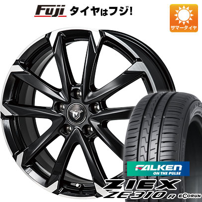 【新品国産車用5穴114.3】 夏タイヤ ホイール4本セット 225/45R18 ファルケン ジークス ZE310R エコラン(限定) モンツァ JPスタイル MJ-V 7.5J 18インチ(送料無料)