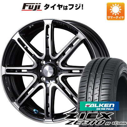 【新品国産車用4穴100】 夏タイヤ ホイール4本セット 195/50R16 ファルケン ジークス ZE310R エコラン(限定) コーセイ セネカ RP08 6.5J 16インチ(送料無料)