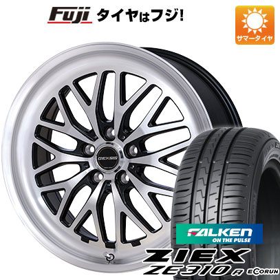 【新品国産車用5穴114.3】 夏タイヤ ホイール4本セット 215/45R18 ファルケン ジークス ZE310R エコラン(限定) モンツァ ジェクシス GM210 7.5J 18インチ(送料無料)
