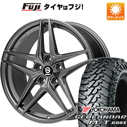【新品国産車用5穴114.3】 夏タイヤ ホイール4本セット 225/65R17 ヨコハマ ジオランダー M/T G003 OZ SPARCO レコード 7.5J 17インチ(送料無料)