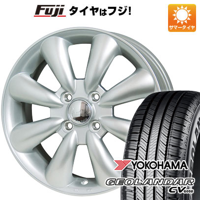 【新品 軽自動車】ハスラー デリカミニ(4WD) 夏タイヤ ホイール4本セット 165/60R15 ヨコハマ ジオランダー CV G058 ホットスタッフ ララパーム KC-8 5J 15インチ(送料無料)